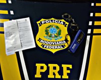 Condutor é preso pela PRF por dirigir sob efeito de álcool