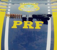 Arma de fogo é apreendida pela PRF em Bujari-AC