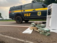 PRF apreende mais de 11 kg de maconha ocultos em aparelhos eletrodomésticos no interior do Acre