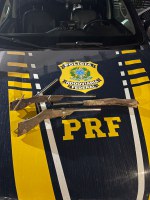 PRF apreende quatro armas de fogo e prende suspeito na BR-364 em Cruzeiro do Sul
