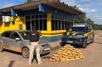 PRF apreende 90 kg de skunk na BR-317 em Senador Guiomard
