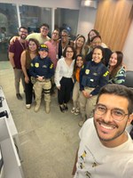 Representantes do Núcleo de Comunicação Social da PRF/AL fazem visita à TV Pajuçara, em Maceió