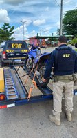 PRF apreende motocicleta com sinais de adulteração em União dos Palmares/AL