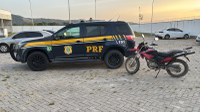 PRF apreende menores de idade que transitavam com motocicleta com identificação veicular adulterada, em União dos Palmares/AL
