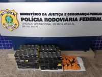 PRF apreende mercadorias sem notas fiscais na BR 101