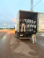 PRF apreende carvão vegetal sem licença e sem exigências para transporte de produtos perigosos