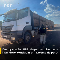 Operação tira de circulação veículos com mais de 54 toneladas em excesso de peso