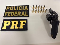 Em Operação conjunta PF e PRF prendem homem por crime ambiental e porte ilegal de arma de fogo no interior do Amapá