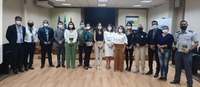 Reunião multilateral com a presença de diversas instituições, além de treinamento e palestras.