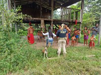 PRF realiza Operação Átria na aldeia indígena Waiãpi, em Pedra Branca do Amaparí