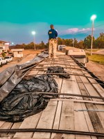 Equipe da PRF apreende cerca de 28 m³ de madeira ilegal