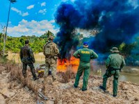 PRF-AM participa de ação conjunta com IBAMA e Polícia Federal