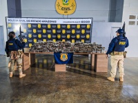 Ação conjunta intercepta 150kg de skunk em Manaus/AM