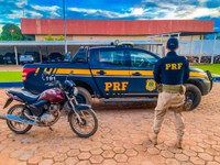 PRF-AM recupera motocicleta roubada na BR-230 em Humaitá