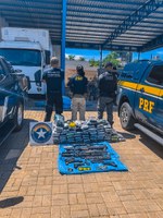 PRF apreende 150 kg de skunk e armas de Fogo em Humaitá/AM