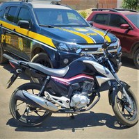 Moto furtada em Brasília é recuperada pela PRF no Oeste da Bahia