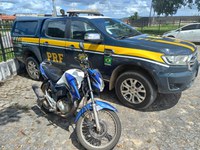 BR-110: PRF recupera em Alagoinhas motocicleta roubada em Lauro de Freitas