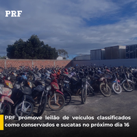 PRF realiza mais um leilão de veículos na Bahia