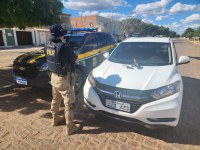 PRF apreende veículo roubado e arma de fogo em fiscalização de rotina na BR 235 em Casa Nova (BA)