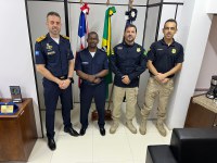 Guardas Municipais de Salvador e Cachoeira visitam PRF na Bahia
