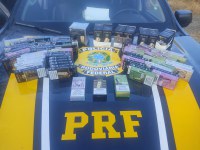 PRF apreende 100 cigarros eletrônicos em ônibus interestadual durante fiscalização em Jequié (BA)