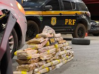 PRF apreende mais de 50 kg de maconha durante fiscalização na BR-242, em Barreiras (BA)