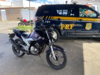 BR-324: PRF recupera em Simões Filho (BA) motocicleta roubada em Salvador