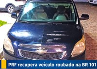 Homem é preso pela PRF trafegando com Cobalt roubado comprado pelo valor de R$ 15 mil