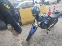 PRF apreende moto adulterada durante ‘blitz’ em Simões Filho