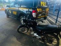 PRF recupera motocicleta furtada e com sinais de adulteração na BR-242