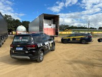 Carga de ar-condicionado avaliada em R$ 600 mil é recuperada em Vitória da Conquista após ação conjunta da PRF e Polícia Civil