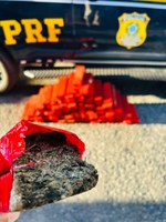 Em Jequié (BA), PRF apreende maconha e cloridrato de cocaína ao fiscalizar ônibus na BR-116