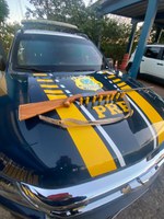 PRF apreende espingarda e munições  em fiscalização na BR-242