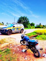 Motocicleta com queixa de crime ‘cai’ com placa falsa em Conceição do Jacuípe (BA)