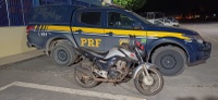 PRF apreende motocicleta adulterada envolvida em sinistro na BR 242