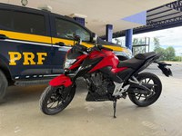Em Vitória da Conquista (BA), PRF recupera motocicleta furtada