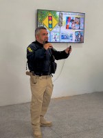 Funcionários e colaboradores da empresa AUSTRAL ENGENHARIA são alcançados com orientações de trânsito e prevenção de sinistros