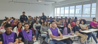 PRF leva temática trânsito seguro para alunos da Faculdade Anhanguera