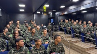 PRF realiza palestra do Maio Amarelo para atiradores do Tiro de Guerra 06/014 em Serrinha (BA)