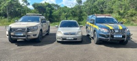 Operação conjunta PRF e PRE recupera veículo roubado com sinais de clonagem em Uruçuca (BA)