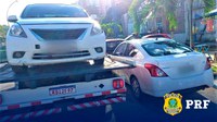 Gêmeos: PRF apreende Nissan Versa circulando clonado na BR 324 em Salvador (BA)