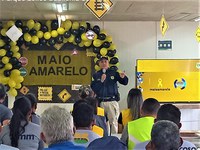 Maio Amarelo: PRF na Bahia ministra palestras sobre segurança no trânsito