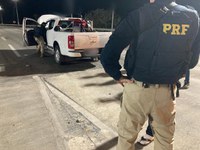 Caminhonete S10 roubada na capital baiana é recuperada pela PRF em Rafael Jambeiro (BA)