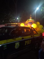 PRF presta apoio à procissão de Nossa Senhora Aparecida em Tianguá (CE)