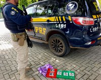 PRF apreende cerca de 5kg de cocaína pura na cidade de São Gonçalo do Amarante/CE