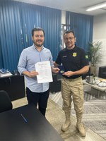PRF recebe visita do Deputado Federal Pedro Bezerra na Superintendência do Ceará