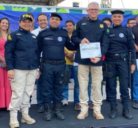 Superintendente da Polícia Rodoviária Federal no Ceará é homenageado em evento da Prefeitura de Maranguape/CE.