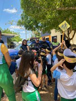 Semana Nacional de Trânsito: Ação educativa na Unidade Operacional da PRF em Irauçuba (CE) promove conscientização sobre trânsito seguro para crianças