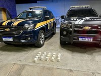 PRF apreende cerca de 6,4 kg de cocaína em ônibus durante fiscalização na BR-116, em Milagres/CE