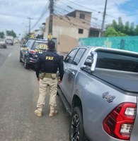 PRF recupera caminhonete de luxo com menos de dois anos de uso e já roubada duas vezes